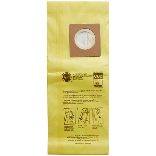 Allergen Vac Bag 10/pk