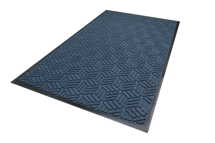 WaterHog Entrance Mat - Classic Border, Charcoal, 6' x 12', 3/8"