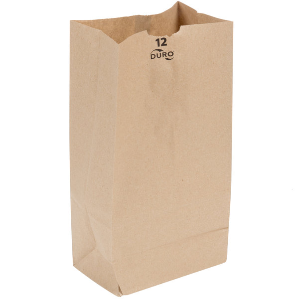 Duro Brown Kraft Bag 12lb. 500/bundle