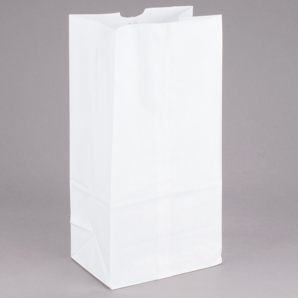 White Grocery Bag - 12 lbs