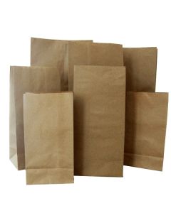 1/6BBL 60# Kraft Brown Bag 500/case