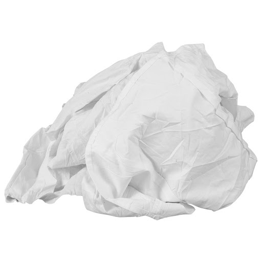 White Sheeting Rags 50lb/case