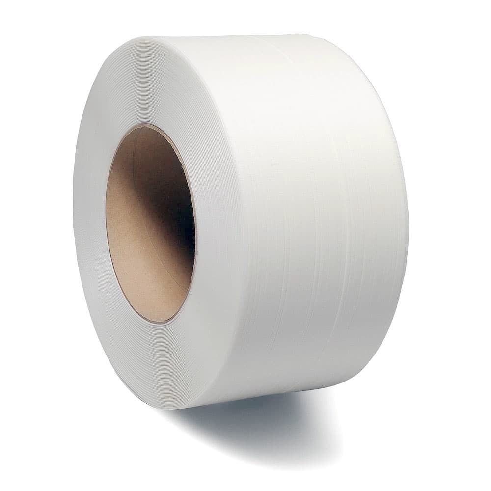 5mm x 20000' .020 White Polypropylene strapping