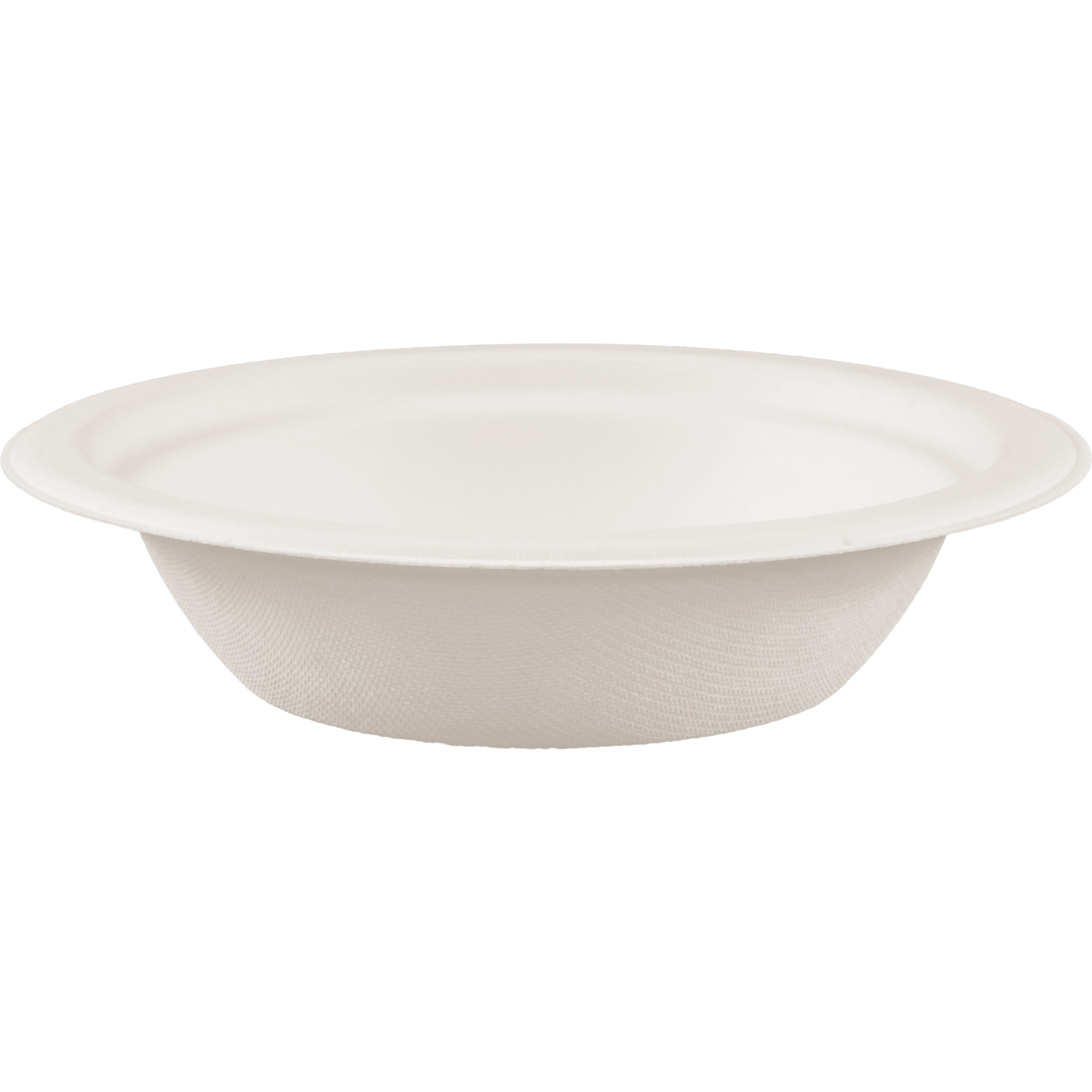 12oz White Bagasse Bowl 500/case