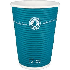 12oz Blue Triple Wall Hot Cup 500/case