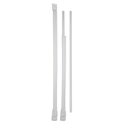Wrapped Jumbo Straw - 10.25in, Clear