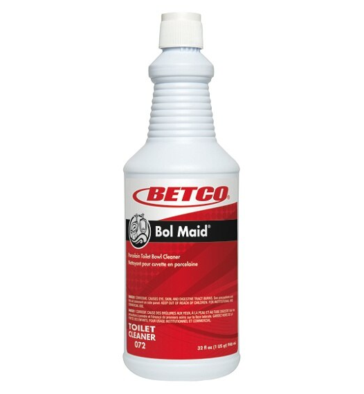 Betco Bol Maid Porcelain Toilet Bowl Cleaner - 32 oz, 12/Case