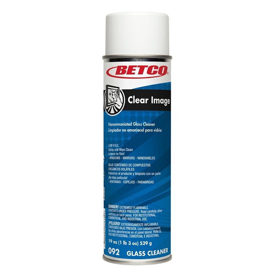 Betco Clear Image Glass & Surface Cleaner - 19 oz. Net Wt, 12/Case