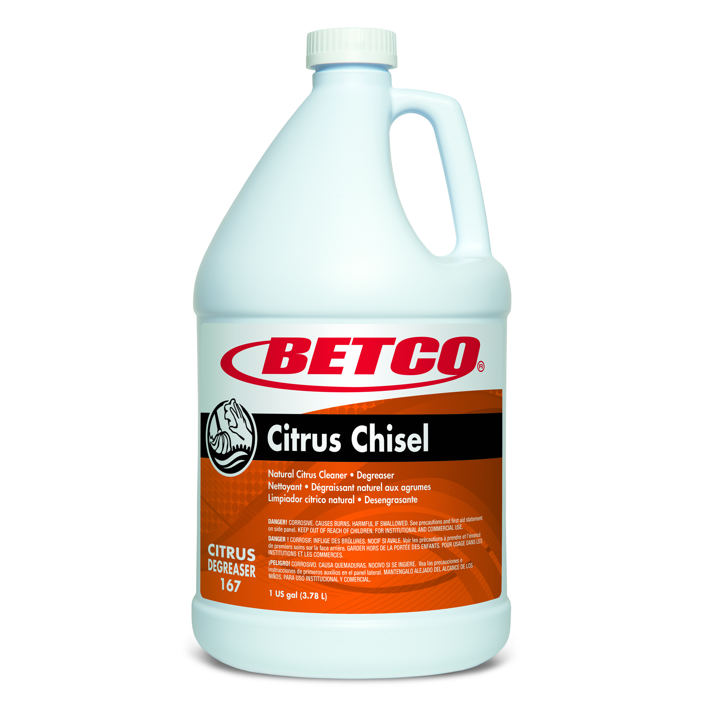 Betco® Citrus Chisel Cleaner Degreaser - 1 Gallon, 4/Case