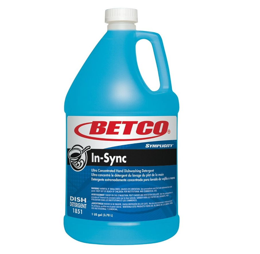 Betco® Symplicity In-Sync Dishwashing Detergent - 1 Gallon, 4/Case