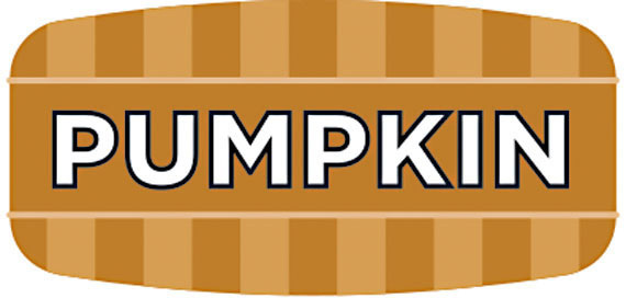 Orange Pumpkin Label 100431 1000/roll