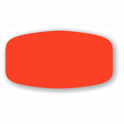 Blank Red Orange Label 1000/roll