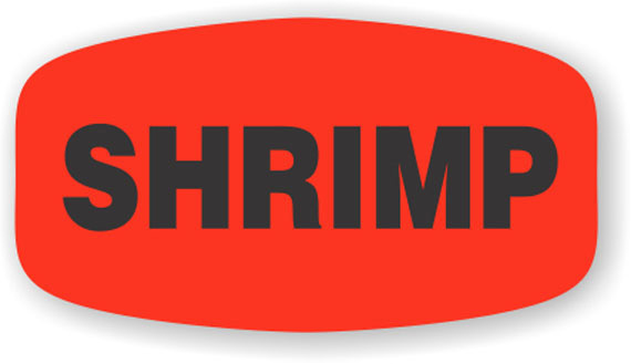 Shrimp Label 120618 1000/roll