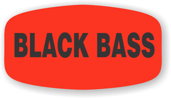 Black Bass Red Orange Label 120732 1000/roll