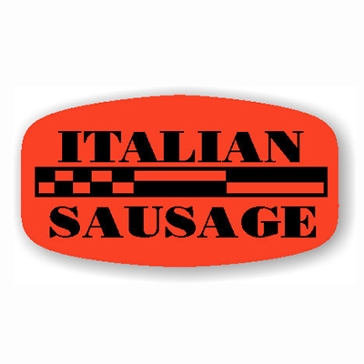 Italian Sausage Oval Label 12133 500/roll