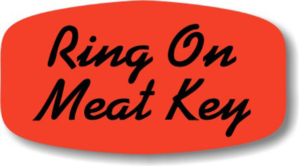 Ring On Meat Key Label 12185 1000/roll