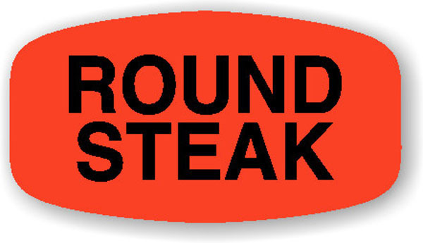 Round Steak Label 12189 1000/roll