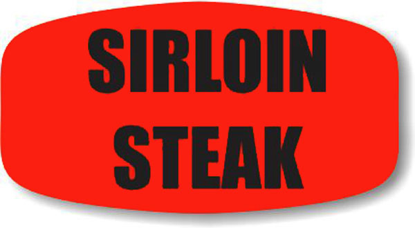 Sirloin Steak Label 12197 1000/roll