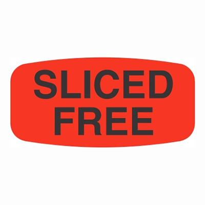 Sliced Free Label 12202 1000/roll