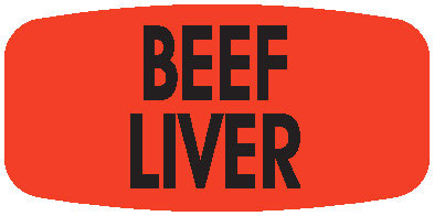 Beef Liver Label 12280 1000/roll