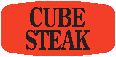 Cube Steak Label 12306 1000/roll