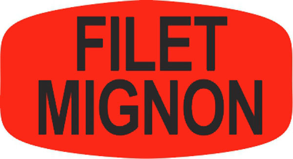 Filet Mignon Label 12413 1000/roll