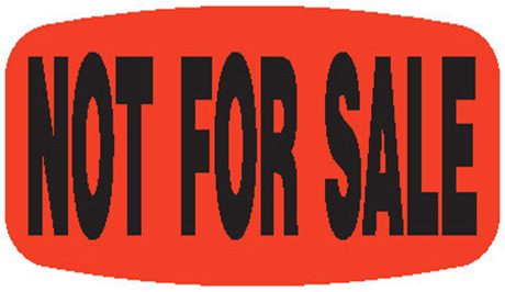 Not For Sale Label 12557 1000/roll