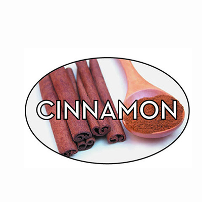 Cinnamon Oval Label 13510 500/roll