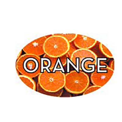 Orange Oval Label 13518 500/roll