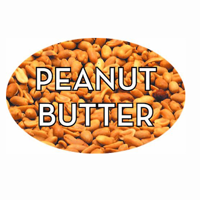 Peanut Butter Oval Label 13520 500/roll