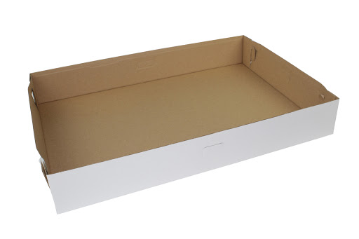BOXit® Sheet Cake Bakery Box - Base Only - 26 7/8in x 18 7/8in x 4in,  Full Sheet