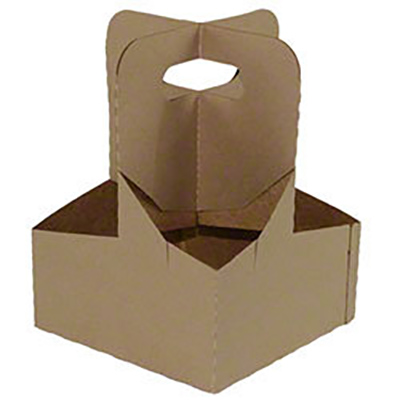 BOXit 4 Cup Carrier, Kraft