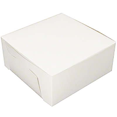 BOXit Lock Corner 1 Pc. Bakery Box - 9in x 9in x 4in