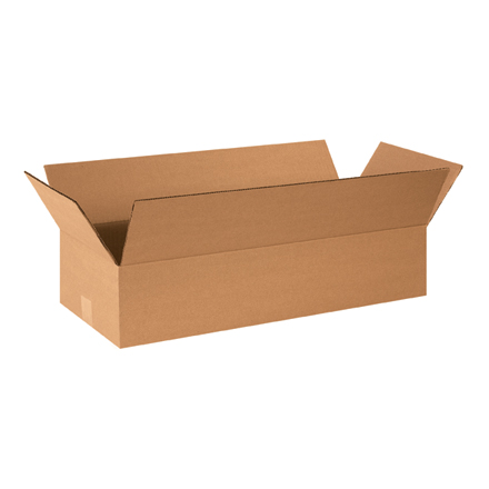 24" x 8" x 4" ECT-32 Long Corrugated Boxes 25/bundle