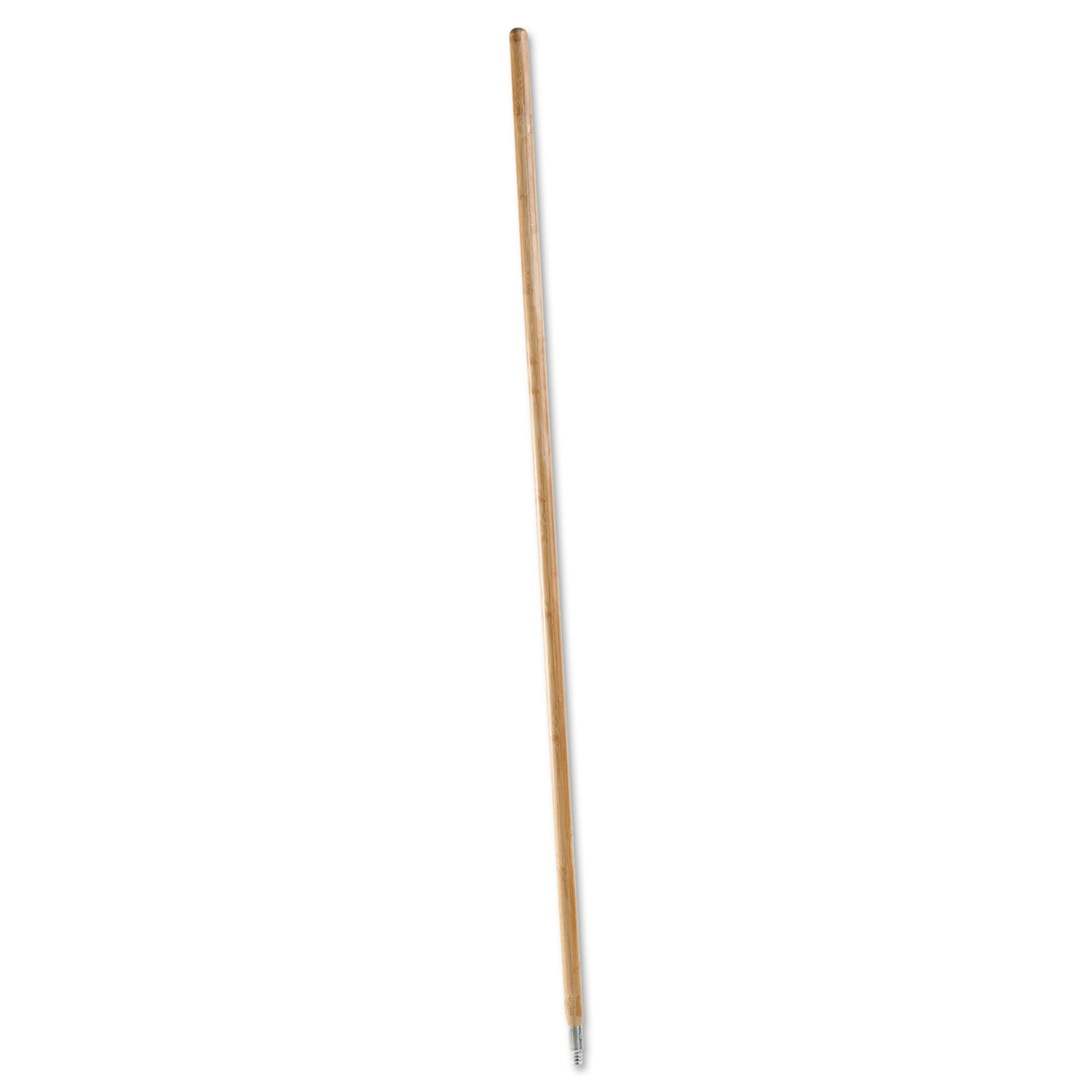 Metal Tip Threaded Hardwood Broom Handle - 1 1/8
