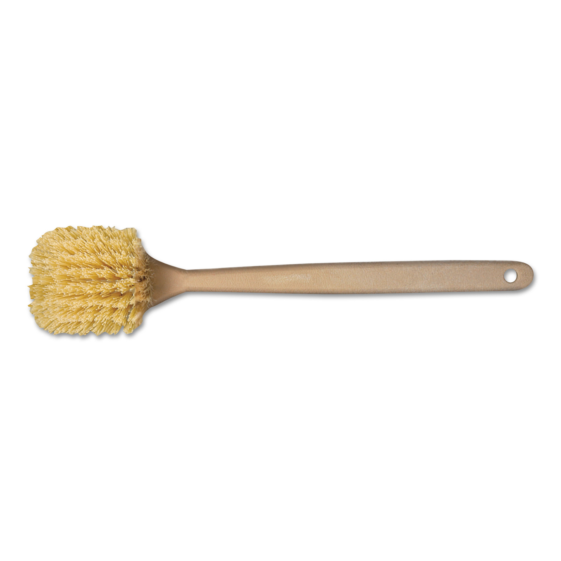 Polypropylene Bristle Utility Brush - 20in, Tan Handle