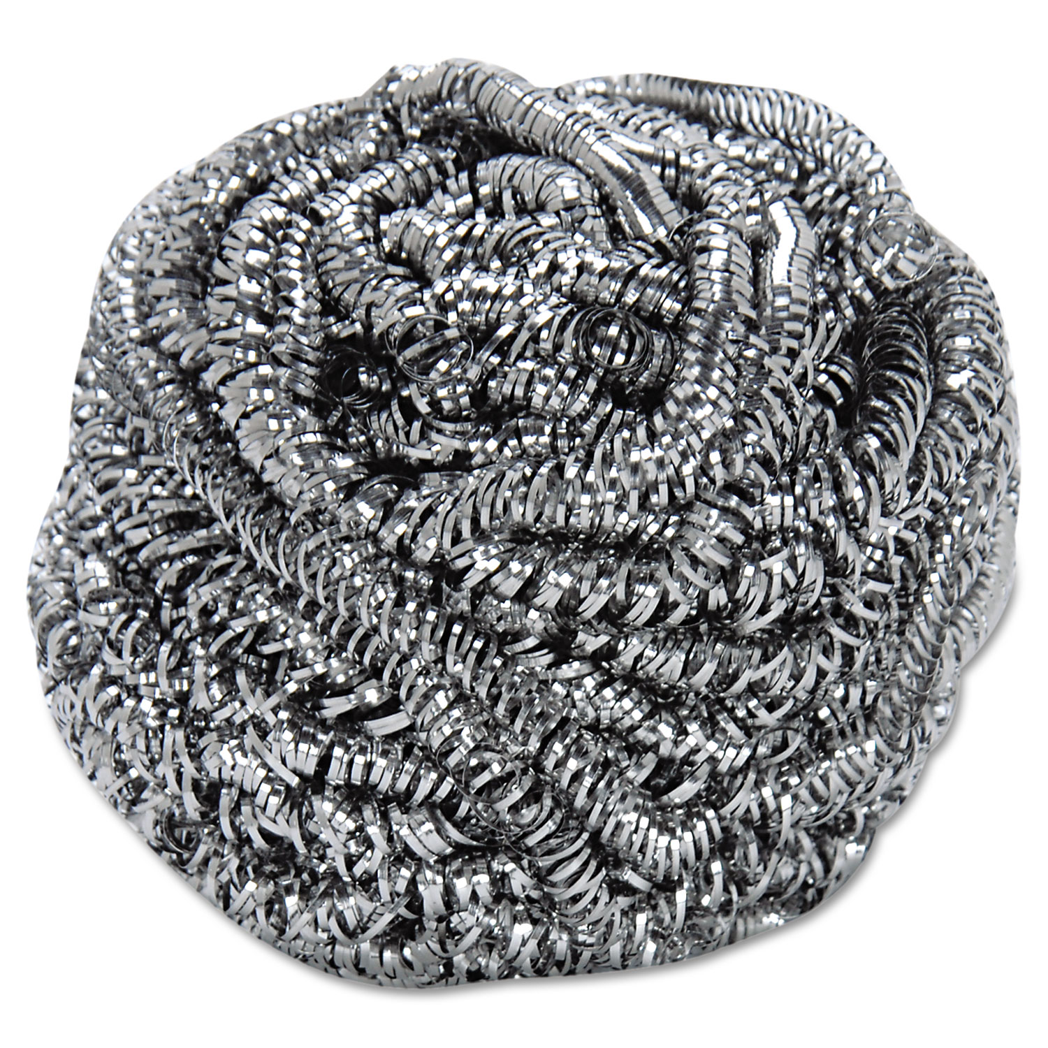 Stainless Steel Scrubber - 2 1/2" x 2 3/4", Steel Gray, 12/Case