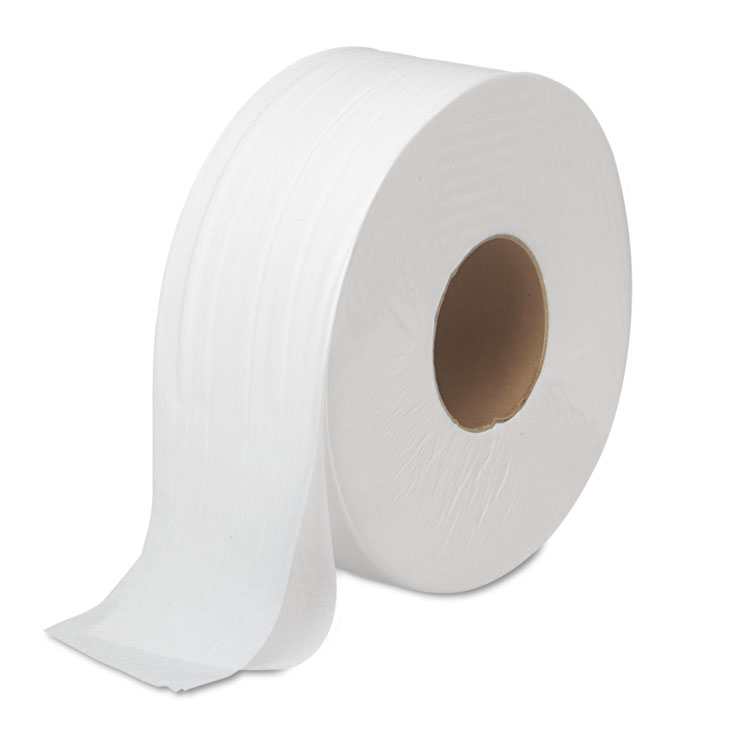 Boardwalk® 3.5" x 1000 JRT 2-Ply Jumbo Bath Tissue Septic Safe 12 rolls/case