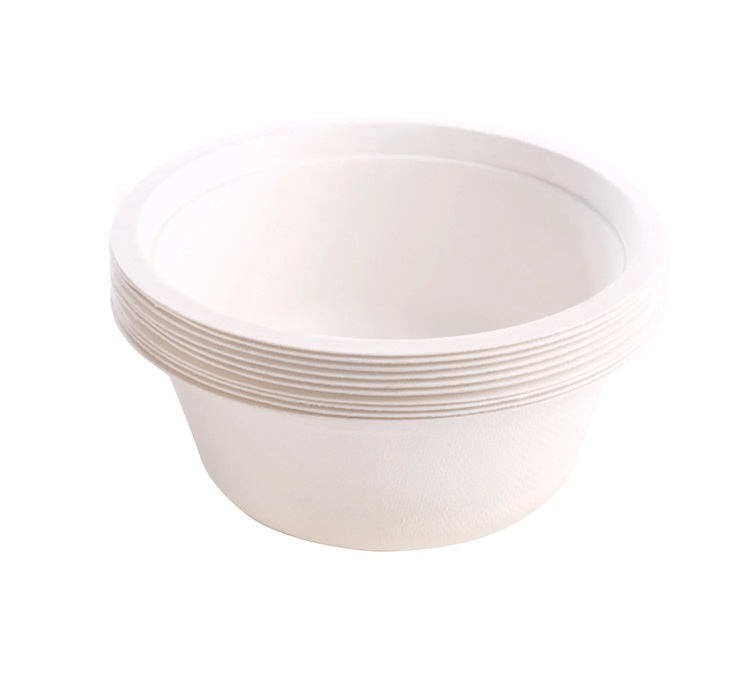 12oz White Bagasse Bowl 1000