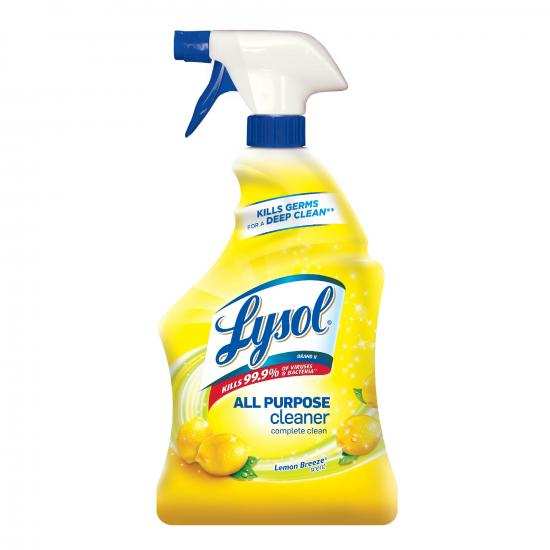 Lysol® All Purpose Cleaner - Lemon Breeze, 32 oz, 12/Case