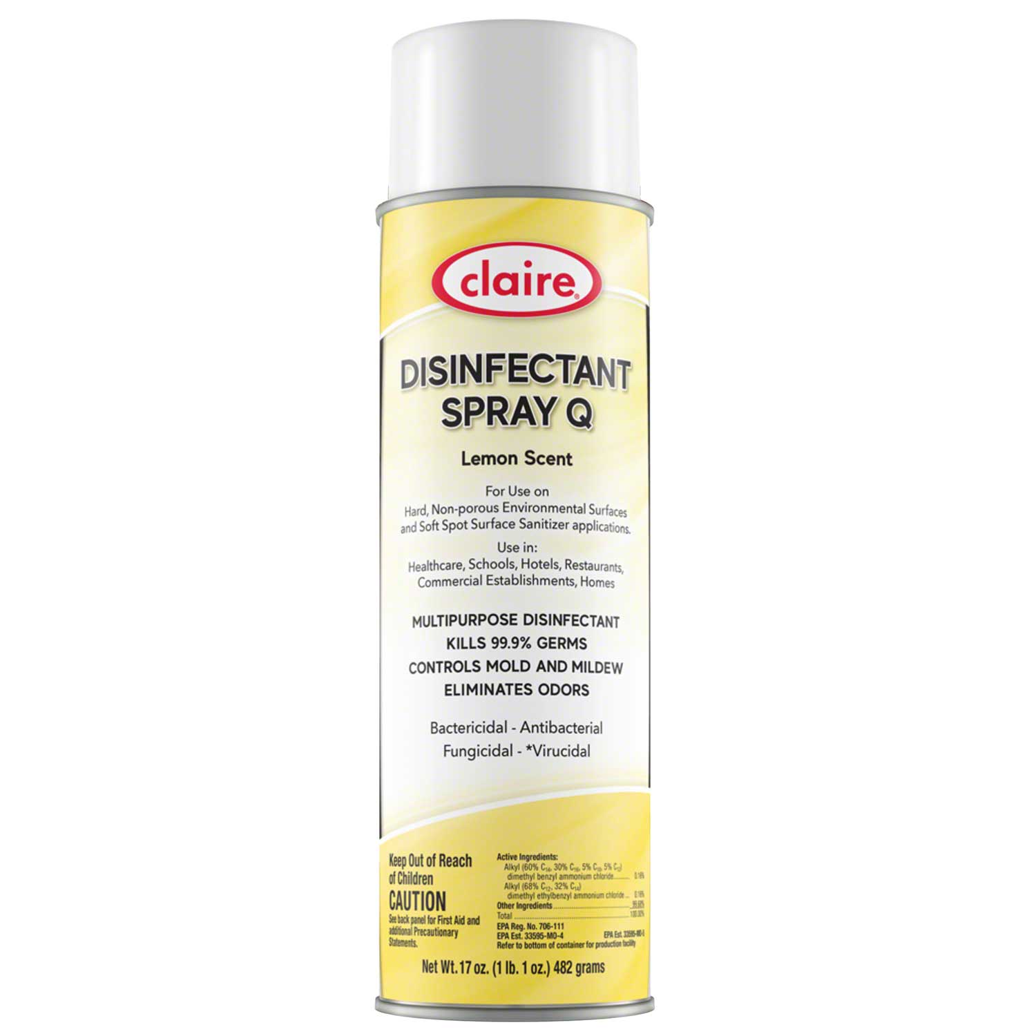 Claire Disinfectant Spray Q 17 Oz 12 Case M Conley Company