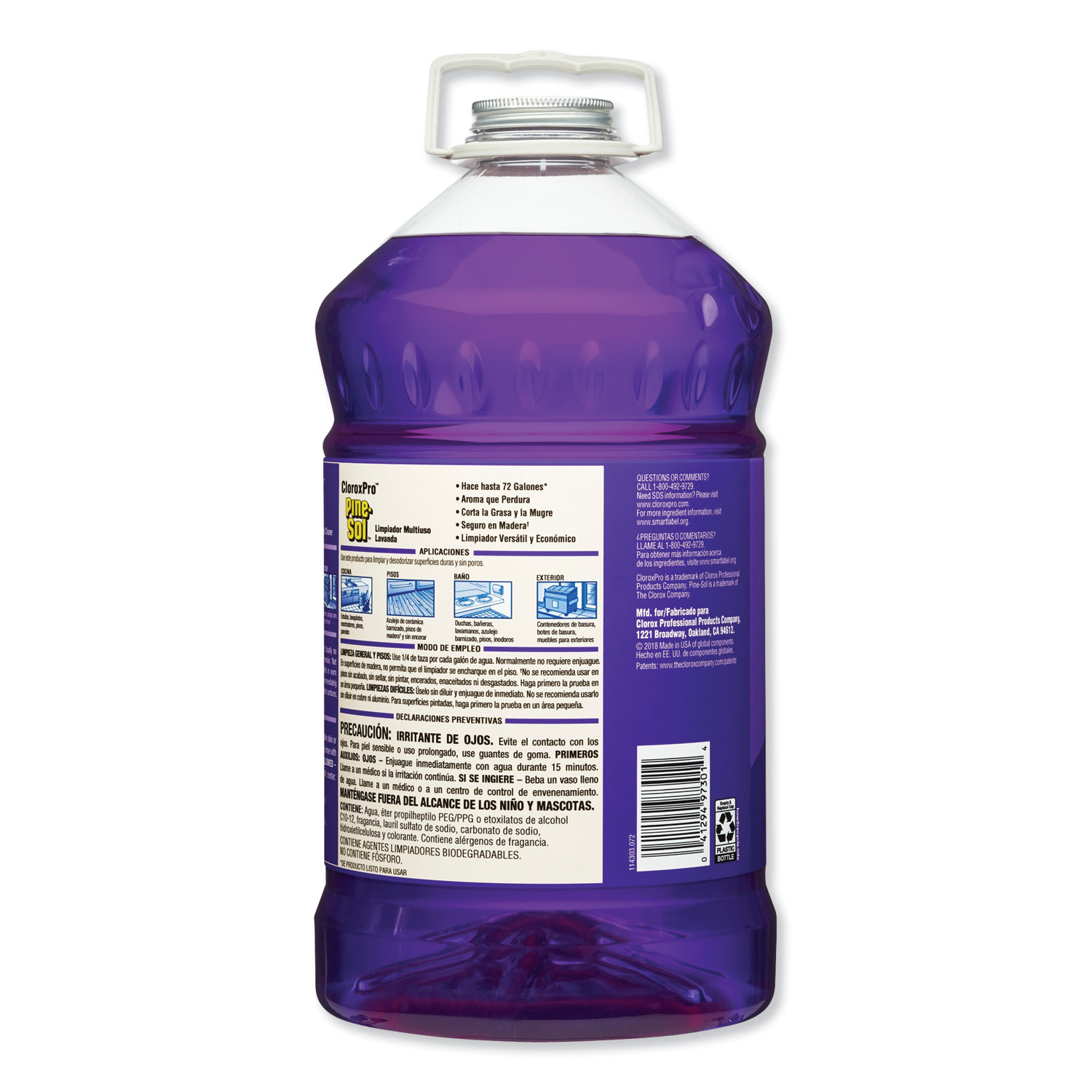 Pine-Sol All Purpose Cleaner - Lavender Clean, 144 oz, 3/Case