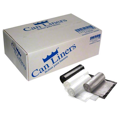 Low-Density Can Liners, 12-16 Gal, 0.70 Mil, 24 x 32, Clear, 500/Carton Low-Density Can Liners, 12-16 Gal, 0.70 Mil, 24 x 32, Clear, 500/Carton