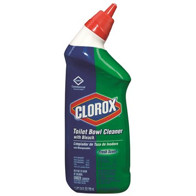 Toilet Bowl Cleaner with Bleach - Fresh, 24oz, 12/Case