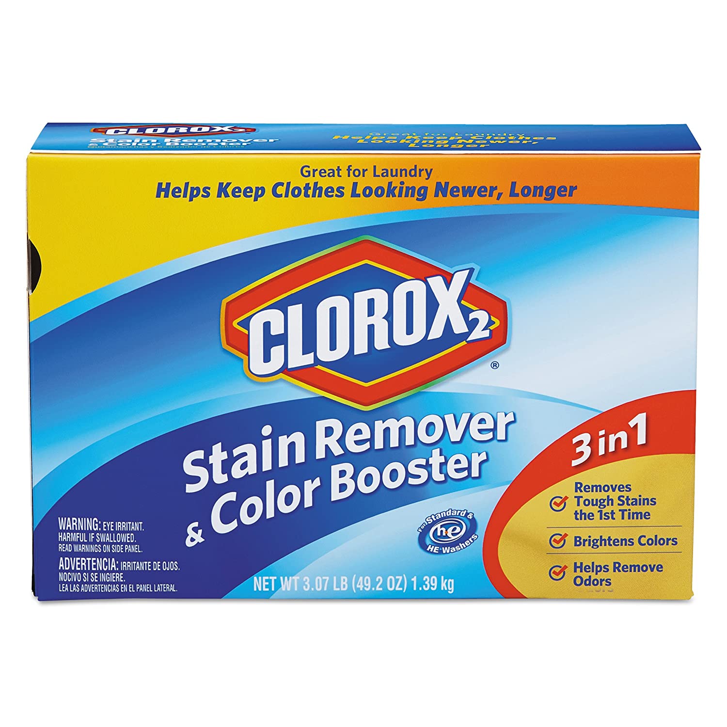 Clorox 03098 49.2oz Stain Remover and Color Booster Powder Original Scent 4/case