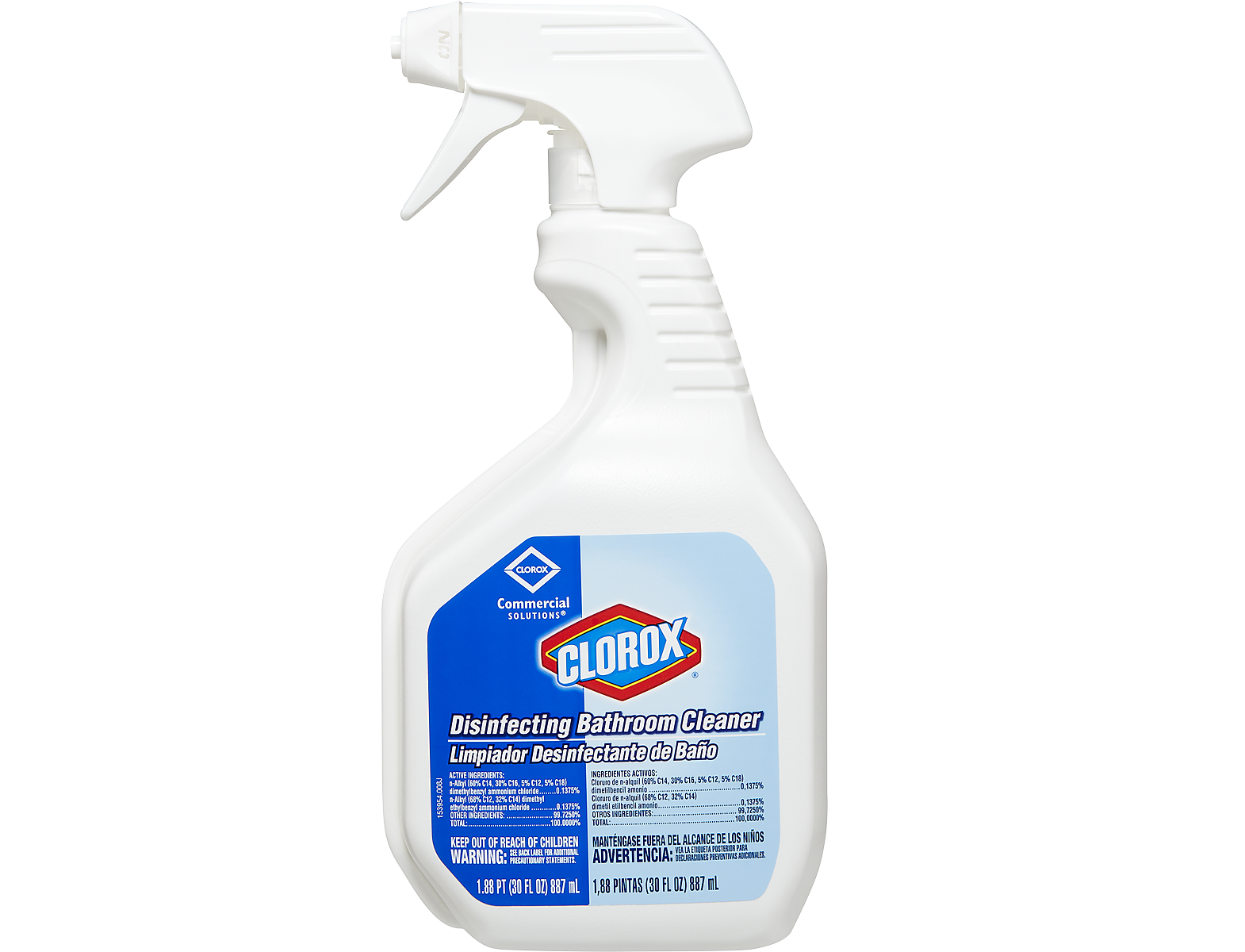 Clorox® Disinfecting Bathroom Cleaner - 30 oz, Smart Tube Spray, 9/Case