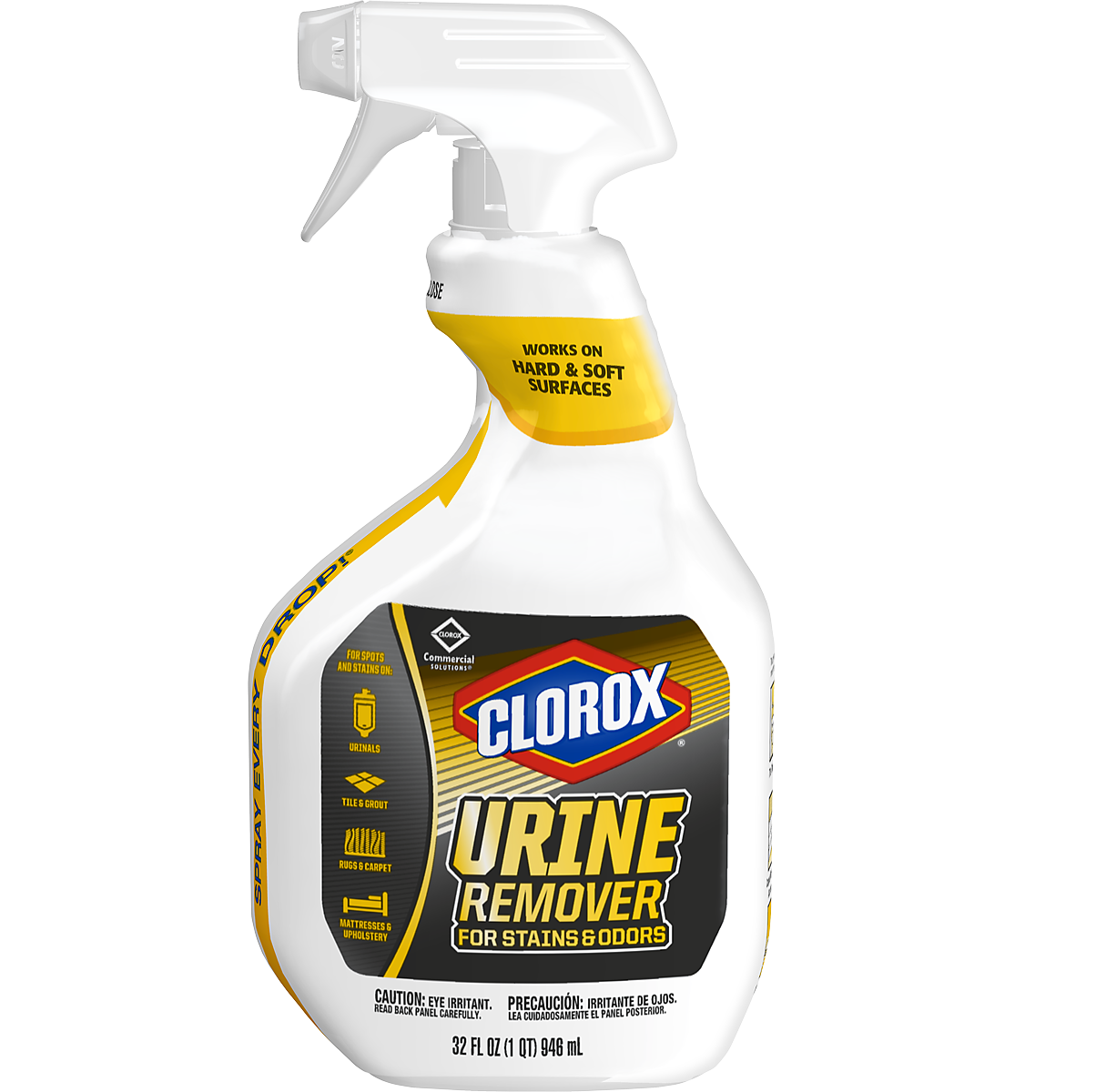 Clorox® Urine Remover - 32 oz, Spray Trigger, 9/Case
