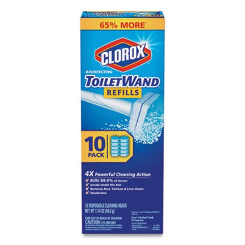 Clorox Disinfecting ToiletWand Refill Heads 10/pack 6 packs/case