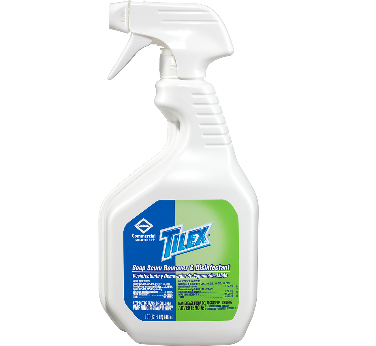Clorox® Tilex® Soap Scum Remover & Disinfectant - 32 fl. Oz, Spray Bottle, 9/Case