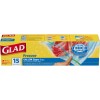 Glad® Freezer Zipper Bags - 15 count, Gallon
